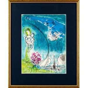 Marc Chagall (1887-1985), Platz der Vereinbarung, aus der Serie: Vision von Paris - doppelseitiges Werk