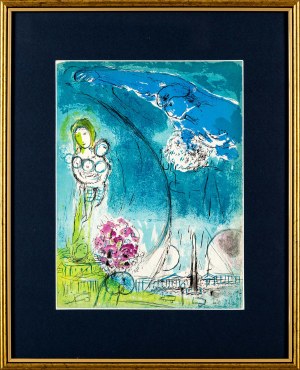 Marc Chagall (1887-1985), Plac Zgody, z cyklu: Wizja Paryża - praca dwustronna
