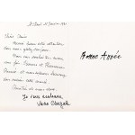 Marc Chagall (1887-1985), Kartka pocztowa, 1981