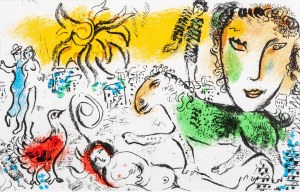 Marc Chagall (1887-1985), Zielony koń