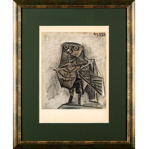 Pablo Picasso (1881-1973), Sowa śmierci, 1954