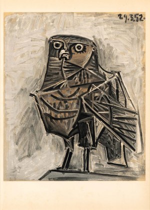 Pablo Picasso (1881-1973), Sowa śmierci, 1954