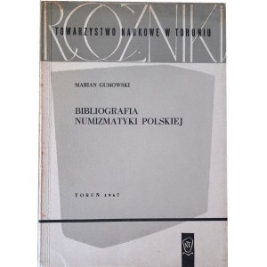 Gumowski, 1967, Bibliography of Polish Numismatics, rare