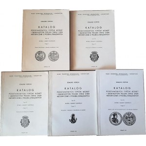 5 pcs. Kopicki, Catalogue of Coins, vol. IX, ch 1, 2a, 2b, 3, 5