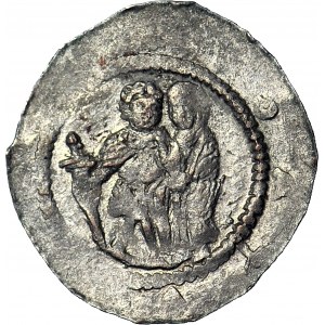 Czechy, Władysław II 1140-1158, Denar, Budowla/Postacie