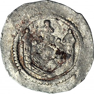 Czechy, Władysław II 1140-1158, Denar, Budowla/Postacie