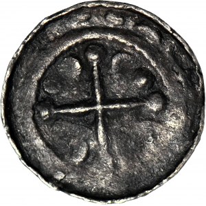 Cross denarius 11th century, Maltese cross/cross