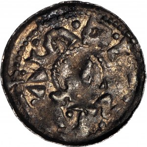 RRR-, Boleslaw II. der Kühne 1058-1079, Herzoglicher Denar, Fürst zu Pferd, B. RARE DECORATION