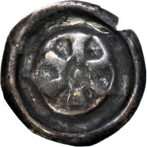 RR-, Lower Silesia, Obol or broad brakteat 17.5mm, 2nd half of 13th century, Rosette or 6-leaf flower