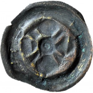 RRR-, Lower Silesia, Obol or wide brakteat 20mm, 2nd half of 13th century, FOUR-LIFE FLOWER