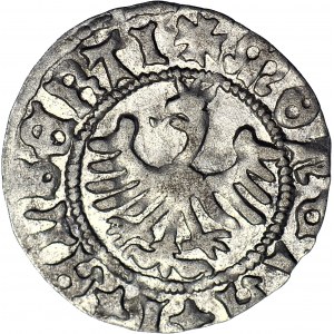 Jan Olbracht 1492-1501, Half-penny without date, Cracow, O under the crown