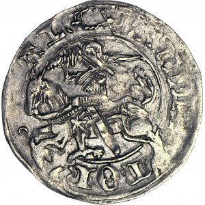 RR-, Alexander Jagiellonian, Half-penny with Gothic-Renaissance inscription