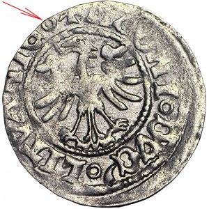 RR-, A. Jagiellonischer, litauischer Halbpfennig, Vilnius, KING von LITVAN, selten