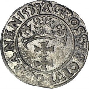 Sigismund I. der Alte, Grosz 1539 Danzig, PRVS, schön