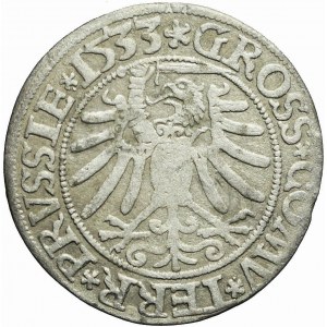 Sigismund I the Old, 1533 penny, Torun, PRVSS/PRVSSIE