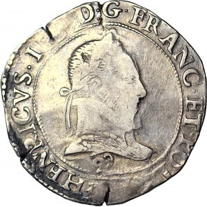 R-, Henry Valois, King of Poland, Frank 1576, mark 9, Rennes, date in rim on reverse side