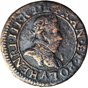 Valois, King of Poland, Double tournois (double denarius) 1578 A, Paris, nice