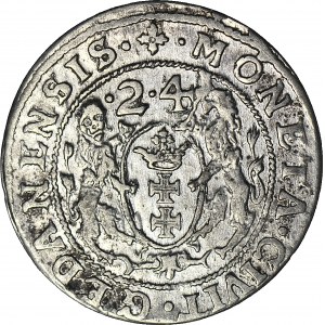Zygmunt III Waza, Ort 1624, Gdańsk, bez przebitki daty