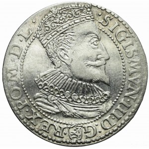 Sigismund III Vasa, Sixpence 1596, Malbork, very nice
