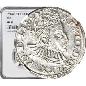 Sigismund III Vasa, Troika 1588, Riga, minted