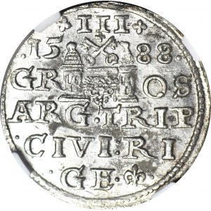 Sigismund III Vasa, Troika 1588, Riga, minted