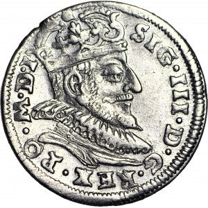 Zygmunt III Waza, Trojak 1590 Wilno, moneta z walca