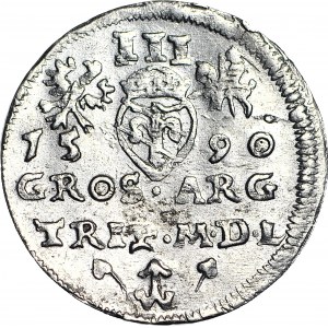 Sigismund III Vasa, Troyak 1590 Vilnius, coin from a cylinder