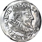 Sigismund III Vasa, Trojak 1593, Vilnius, rosettes, L tip, mint.