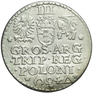 R-, Sigismund III Vasa, Troika 1594, Malbork, open ring