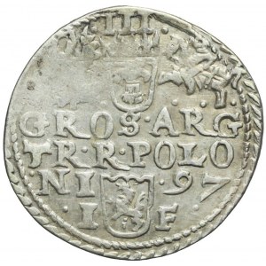 Zygmunt III Waza, Trojak 1597, Olkusz, ciekawy