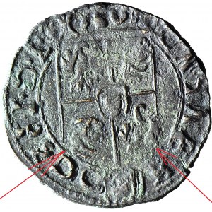 RR-, Z. III Waza, Półtorak 1623,/33 fałszerstwo z epoki, pomylone herby - zając, małpa