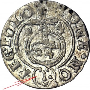 Sigismund III Vasa, Half-track 1624, Bydgoszcz, no asterisk in Sas