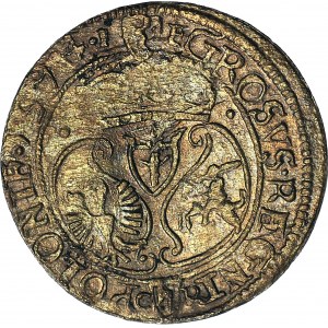 RR-, Sigismund III Vasa, 1594 Olkusz penny, rare