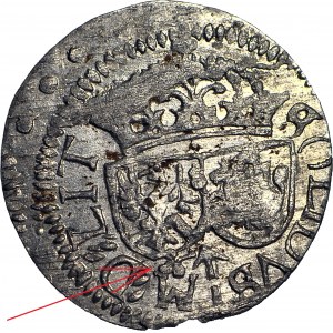 RR-, Sigismund III Vasa, Shelly 1614, Vilnius, Kleeblatt unter Wappenschild, selten