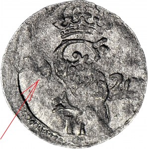 R-, Sigismund III Vasa, Zwei-Dollar 1620, Vilnius, REDUZIERTE Nummer 6 im Datum
