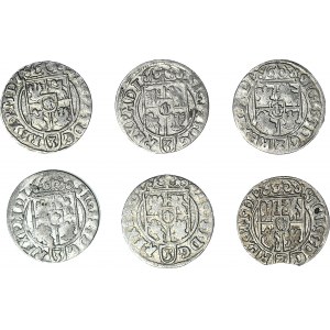 6-teiliger Satz, Sigismund III Vasa, Halbketten 1620-1625, schön