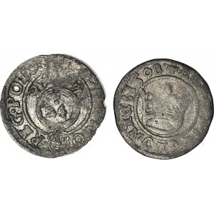 Zestaw 2 szt. półtorak 1622 i półgrosz 1508