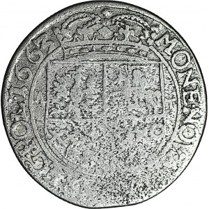R-, John Casimir, Tymf 1663, Lvov, A-T, rare