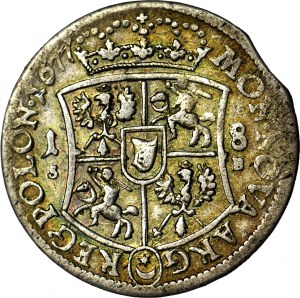 R-, Jan III Sobieski, Ort 1677, Bydgoszcz, S-B, 5 pasów, wyjątkowo ładny