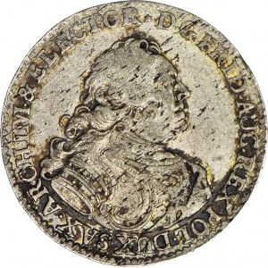Augustus III Saxon, Vicar's penny 1740, Dresden, beautiful