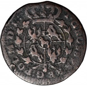 Stanislaw A. Poniatowski, 1767 penny, oval shield of arms