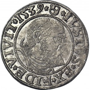 Lenne Prusy Książęce, Albrecht Hohenzollern, Grosz 1539, Królewiec