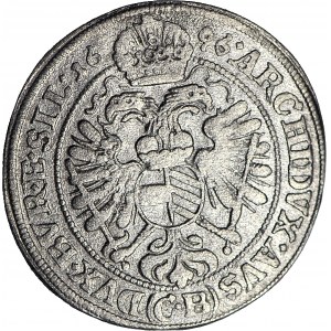 Śląsk, Leopold I, 3 krajcary 1696 CB, Brzeg