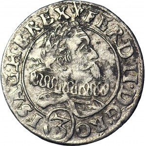 Śląsk, Ferdynand II, 3 krajcary 1627 (HR), wąskie Haki, Wrocław