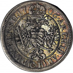 Silesia, Joseph I, 3 krajcars 1706 CB, Brzeg, rare