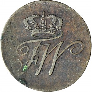 R-, Śląsk - Zabór Pruski, Fryderyk Wilhelm II, 1/2 Krajcara 1789 B, Wrocław