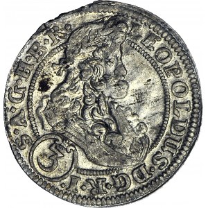 Silesia, Leopold I, 3 krajcars 1705 CB, Brzeg, rare
