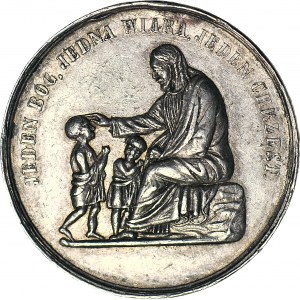 Medal Na Pamiątkę Chrztu 1884, wzorowany na Majnercie, srebro