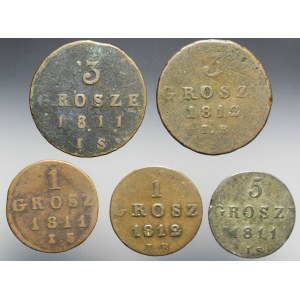 Duchy of Warsaw, Set of Five Coins
