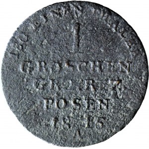 RRR-, Grand Duchy of Poznań, 1 penny 1816 A, HREZ error !